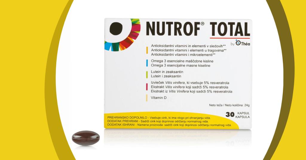 nutrof total vitaminai akims. Subalansuoti specialiai akims